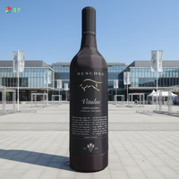 Bouteille de champagne gonflable géante promotionnelle de la marque BOYAN, bouteille de bière gonflable simulée pour événements publicitaires en extérieur