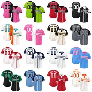 Pure <strong>Custom</strong> Two Button Baseball Jersey Personalized Teams Multicolor Pinstripe 2-Button <strong>Uniforms</strong> <strong>Softball</strong> and Baseball - Product Image 1