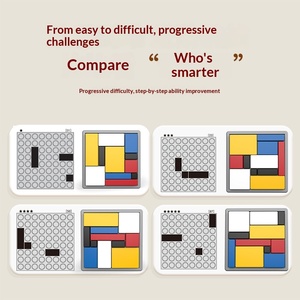 Rompecabezas Lógico, Juego <span class=keywords><strong>de</strong></span> Bloques <span class=keywords><strong>de</strong></span> Construcción para el Desarrollo del Pensamiento Lógico, Bloques Educativos para Niños, Juguete Interactivo para Padres e Hijos - Product Image 2