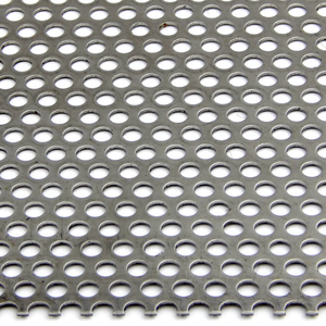 Tôle perforée en acier inoxydable avec des trous carrés et ronds fendus, services de découpe et de pliage sur mesure - Product Image 3