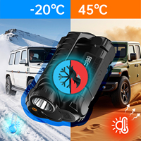 Démarreur de voiture 4-en-1 IBD avec batterie au lithium, pompe à air et kit d'urgence 16000-28000mAh, courant de crête 4000A pour camion et moto