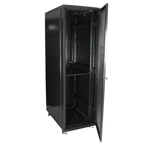 Низкая цена 32RU 42RU 45RU Интернет Оборудование стеллаж сетевой шкаф черный цвет
