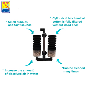פילטר צילינדר ספוגי טבול XINYOU לאקווריום עם כדורי קרמיקה מחומר פלסטי לשימוש חיצוני וסלון XY-2826 - Product Image 4