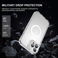 5 en 1 combo clair magnétique étui de téléphone lentille protecteur d'écran film en verre trempé pour iphone 16 plus 14 15 13 pro