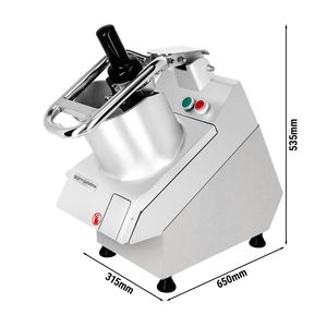 Cortadora de Verduras Eléctrica Gastro GGM - 750 Watts - Abertura de Alimentación de 170 mm - incl. 5 Discos de Corte - Product Image 2