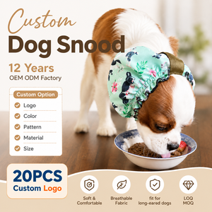 Protector de Orejas para Perros con Estampado Personalizado, Snood Elástico para Alimentación, para <span class=keywords><strong>Cocker</strong></span> <span class=keywords><strong>Spaniel</strong></span>, Cavalier, Peluquería Canina, Venta al Por Mayor OEM - Product Image 1