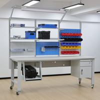 Mesa de Trabajo ESD para Producción de Ensamblaje de PCB, Diseñada para Uso Industrial a Largo Plazo, Construcción Duradera, OEM