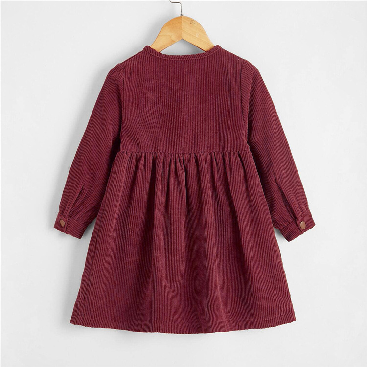 navy blue dress for baby girl How to Style a Corduroy Dress for the Holidays main image 1
