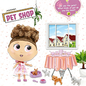 Muñeca de 7.5 Pulgadas con Logotipo Personalizado, Muñeca de Cuerpo Sólido, Juguetes de Princesa con Lindos Animales para que los Niños Jueguen a las Princesas - Product Image 1