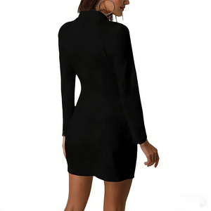 Blazer de Mujer, Estilo Europeo Americano, Éxito de Ventas 2026, Nuevo Estilo Primaveral, Negro <span class=keywords><strong>y</strong></span> Blanco, Manga Larga, Moda Casual - Product Image 6
