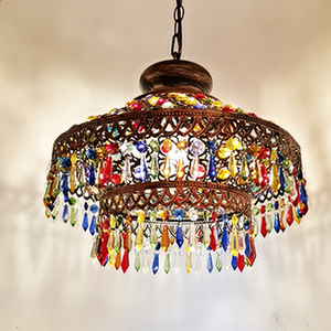 Candelabros LED de cristal de colores al por mayor, luces turcas para interior y exterior - Product Image 4