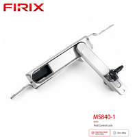 Serrure à tige en acier inoxydable MS840-1 avec cylindre à clé réversible |   Loquet de placard multi-points poli et étanche pour usage industriel