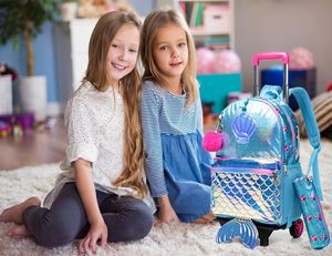 <span class=keywords><strong>Mochila</strong></span> Escolar con <span class=keywords><strong>Ruedas</strong></span> FSY Mermaid para Niñas, <span class=keywords><strong>Mochila</strong></span> con <span class=keywords><strong>Ruedas</strong></span> para la Escuela con Lonchera - Product Image 6