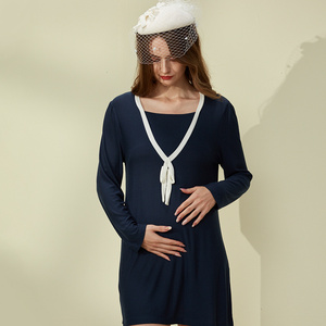 Offre Spéciale OEM Services vêtements <span class=keywords><strong>De</strong></span> <span class=keywords><strong>Grossesse</strong></span> Vêtements Arc <span class=keywords><strong>De</strong></span> Maternité Robes Pour femmes - Product Image 4