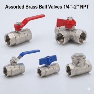 Vanne à boisseau sphérique en laiton forgé YOD OEM, filetage NPT femelle, poignée longue, à passage complet de 1/2 à 3/4 pouce, pour eau, gaz, irrigation et plomberie - Product Image 4