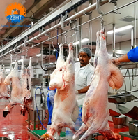 Machinerie d'abattage complète ZBHT, abattoir halal, machine d'abattage de chèvres pour abattoir de petite taille