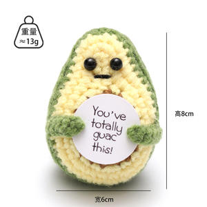 Muñeco de Ganchillo Hecho a Mano con Forma de Aguacate, para Apoyo Emocional - Product Image 5