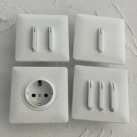Interruptor de Luz de Pared para el Hogar con Panel de PC 16A Alemán NUEVO, Teclas de Piano 2026, Enchufe Universal 13A para Reino Unido, Acabado Moderno en Gris Mate Suave como Piel de Bebé