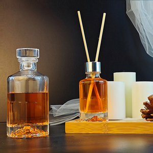 Biểu Tượng Tùy Chỉnh Rõ Ràng Chai Thủy Tinh 8.5oz17oz Nặng Dưới Rỗng Nhà Hương Thơm Khuếch Tán Chai Hoặc Whisky Chai Với Stopper - Product Image 2