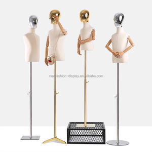 ทองใบหน้าเด็กผู้หญิงเด็กหุ่นเด็กแขนยืดหยุ่นเด็ก Enfant Unisex ครึ่งเด็กหุ่นสําหรับเสื้อผ้าจอแสดงผล - Product Image 2