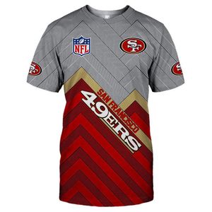T-<span class=keywords><strong>shirt</strong></span> manches courtes en coton et Polyester pour homme, maillot de grande taille, <span class=keywords><strong>Nfl</strong></span>, été 2023 - Product Image 4