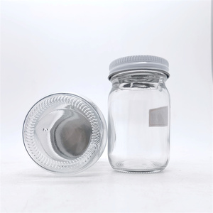 16 Onzas Frascos de Vidrio Transparentes de 4 oz para Mayonesa/Económicos de 8 oz con Tapas de Metal Blanco Revestidas de Plastisol - Product Image 6