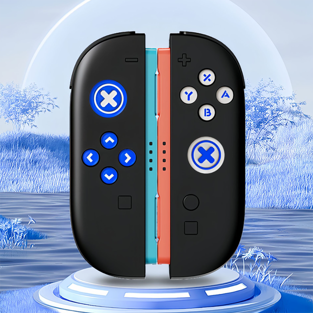10 in 1 Buttons Sticker Joystick Thumb Stick Grip Cap for Nintendo Switch 2 Console D-Pad ABXY Thumbstick Grips