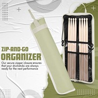 Échantillon gratuit Sac de baguettes en cuir PU personnalisé Étui pour instrument pour batteur avec support confortable Cadeau pour musiciens