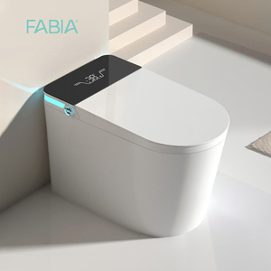 Inodoro Inteligente de Una Pieza con Bidé Integrado, Sanitario para Hotel, con Control Remoto, Montaje en Suelo, Modelo FA-989, en Oferta - Product Image 1