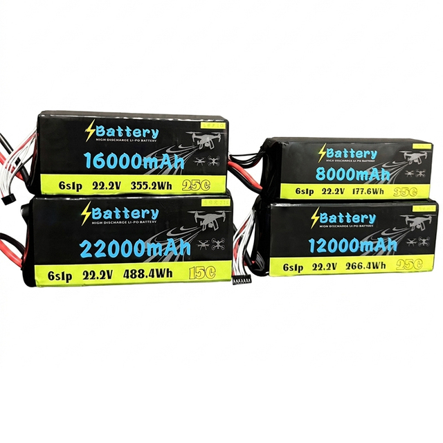 Solid State Li-ion Battery Packs 16000mAh 22000mAh 30000mAh Drone Battery