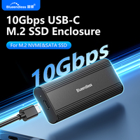 Carcasa M.2 NVME y SATA de Doble Protocolo, Carcasa para SSD M.2 NVME/NGFF SATA, 10 Gbps, Tipo C, SATA NVME M.2 2230 2242 2260 2280