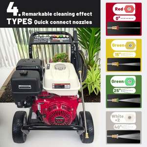 Nouveau pour GX390 Nettoyeur Haute Pression Multi-Puissance 1,5 <span class=keywords><strong>CV</strong></span> à Eau Froide Portable pour Nettoyage Automobile et Optique 3800psi/262bar - Product Image 3