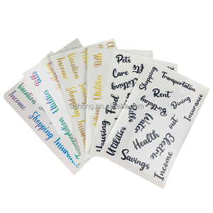 Bán Buôn Nhãn Tự Dính Nhãn PVC Trong Suốt Giấy Tráng Màu Đặc Biệt Nhãn Tự Dính Cho Ngân Sách Chất Kết Dính - Product Image 1