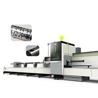 Découpeuse laser personnalisée de tuyau de biseau de coupeur de laser de fibre de commande numérique par ordinateur de tôle d'OEM 1500x3000 Ipg1500w avec la tête 3d de cinq-axe