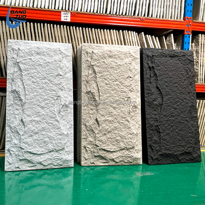 Pu đá tường Bảng điều khiển Faux Rock 3D nấm đá bên ngoài bức tường Ốp ngoài trời nhân tạo đá Veneer - Product Image 3