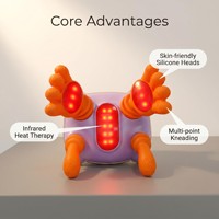 Großhandel Smart Nacken-Schulter-Massagegerät Tiefenkneten Heizung Infrarot-Wärmemassage USB-Aufladbar