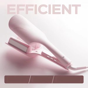Fer à boucler professionnel Magic Wave rotatif avec logo personnalisé, en céramique, chauffage PTC, écran LCD de température pour usage domestique et hôtelier - Product Image 4