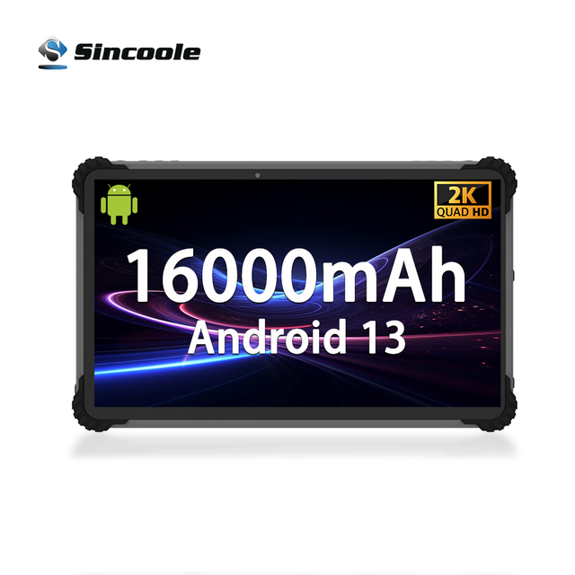 OEM ODM 16000mAh Rugged Tablet 13 Inch Industrial Android Tablet Pc Qualcomm Processor With NFC Card Reader Barcode Scanner