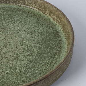 YAYU Vintage Vaisselle <span class=keywords><strong>Portugal</strong></span> Coloré Mat Café Porcelaine Apéritif Plat De Service Assiette Vert Assiettes En Céramique pour Restaurant - Product Image 4