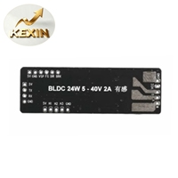 Moteur sans balais BLDC-24W 5V-40V 2A avec capteur Hall, module de commande de moteur triphasé PWM