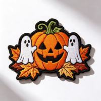 Patch brodé thermocollant personnalisé ODM/OEM pour Halloween, applique effrayante pour l'artisanat, les cadeaux de fêtes, les vêtements, les sacs, les chapeaux et le bricolage