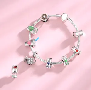 Dijes de Plata de Ley 925, Joyería Fina, Dijes de Café <span class=keywords><strong>Folgers</strong></span>, Lindos y Modernos - Product Image 1