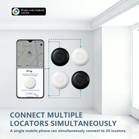WESOLVET Mini Traceur GPS Anti-Perte pour Étiquettes de Bagages/Enfants/Animaux Domestiques/Portefeuilles/Sacs, Activé par Détection de Mouvement, Compatible Google, Sans Frais Mensuels