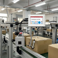 Impresora Térmica de Banda Transportadora de Alta Velocidad con Tinta Solvente para Impresión Automática de 5 Líneas en Cajas y Bolsas de Plástico