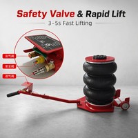 Cric pneumatique de 320 mm de large, capacité 5 tonnes (11000 LBS), cric à levier fixe à grande portée pour ateliers automobiles professionnels