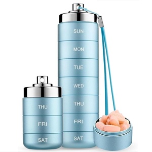 Dispenser di Medicinali Settimanale Mini, Promemoria per il Consumo dei Farmaci, Portatile, Durata 6 Mesi, Modello DQ-521 per Uso Sanitario - Product Image 1