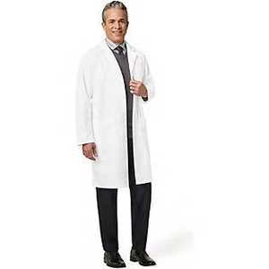 เสื้อโค้ทแลปสีขาวสำหรับผู้ชายและผู้หญิงเสื้อโค้ทแล็ปสีขาวพิมพ์ลายโลโก้ - Product Image 6