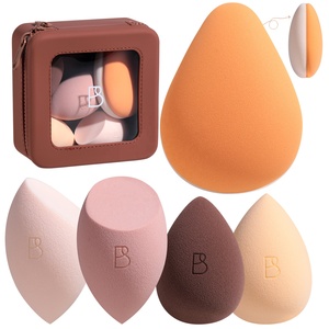 Ensemble d'<span class=keywords><strong>éponge</strong></span>s de <span class=keywords><strong>maquillage</strong></span> de luxe 5 pièces, logo personnalisé, sans latex, <span class=keywords><strong>éponge</strong></span> pour fond de teint, <span class=keywords><strong>utilisation</strong></span> humide ou sèche, houppette à poudre avec sac de rangement - Product Image 1