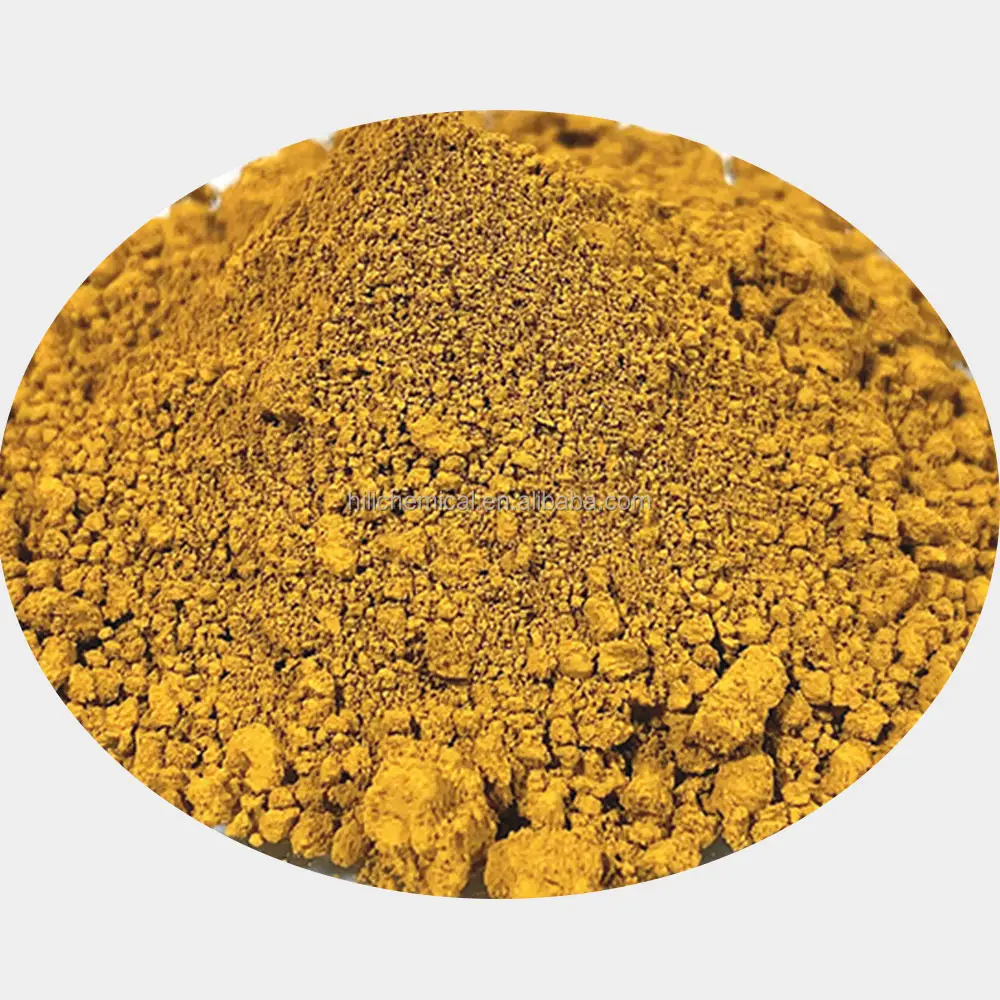 Pigmentos Yipin 25 kg/bolsa pigmento amarillo óxido de hierro 313 utilizado para cemento colorante