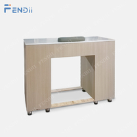 Bureau à ongles avec ventilateur intégré pour manucure et pédicure
